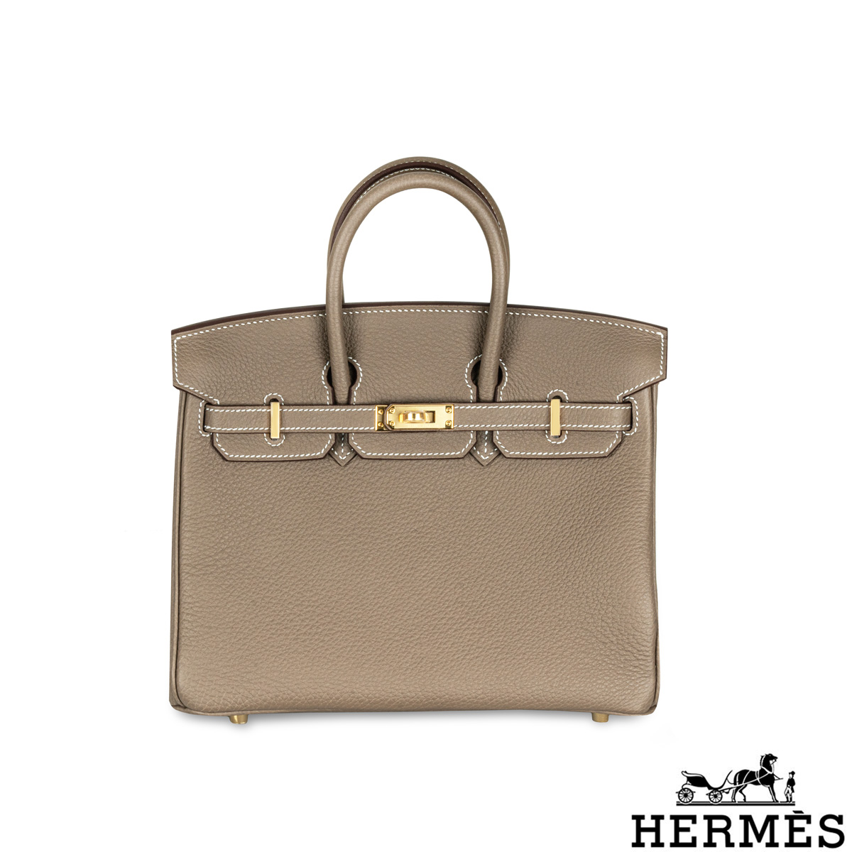 Herms Birkin 25cm Etoupe Togo GHW